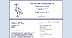 Desktop Screenshot of blueheronnaturopathic.com